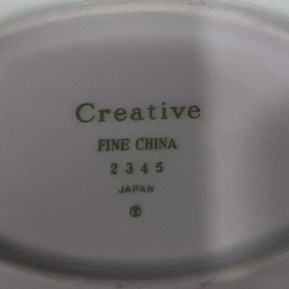Creative Fine China Regency Rose Oval Platter #2345, Vintage Floral Servingware‎